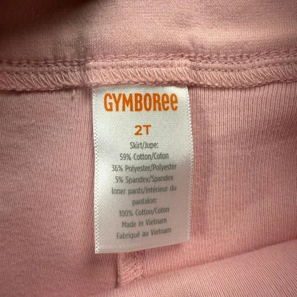Gymboree Baby Toddler Girls Fuzzy Pink Pleated Skirt with Built In Shorts 2T NWT